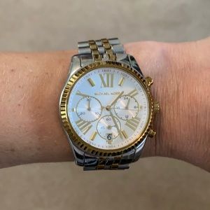 Michael Kors Large Mixed Metal Watch